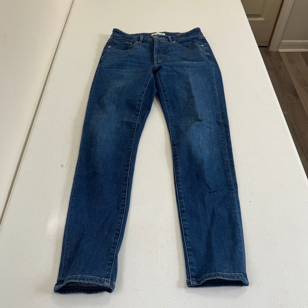 LOFT The Curvy Skinny Jeans Womens 27/4 Medium Wash Blue Ankle Denim